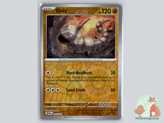 Onix (090/182) - Paradox Rift Pokémon Card