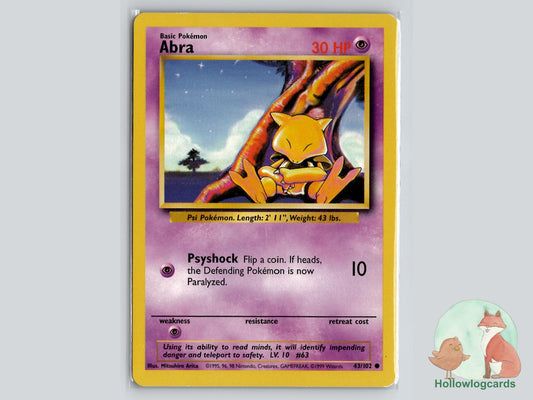 Abra (43/102) - Base Pokémon Card