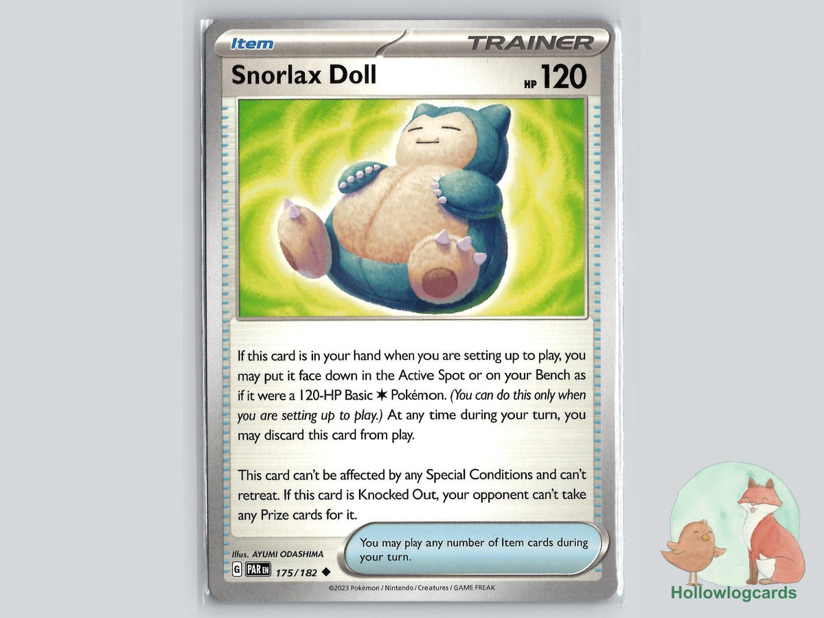 Snorlax Doll (175/182) - Paradox Rift Pokémon Card