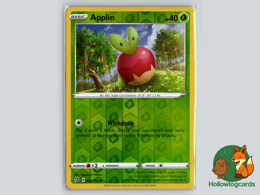 Applin (021/192) - Rebel Clash Pokémon Card