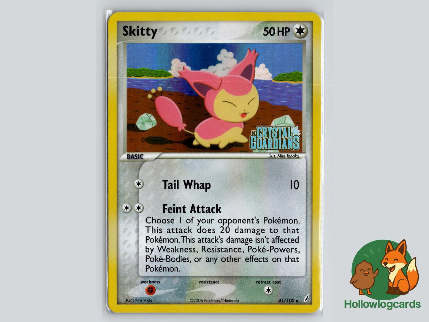 Skitty (41/100) - Crystal Guardians Pokémon Card