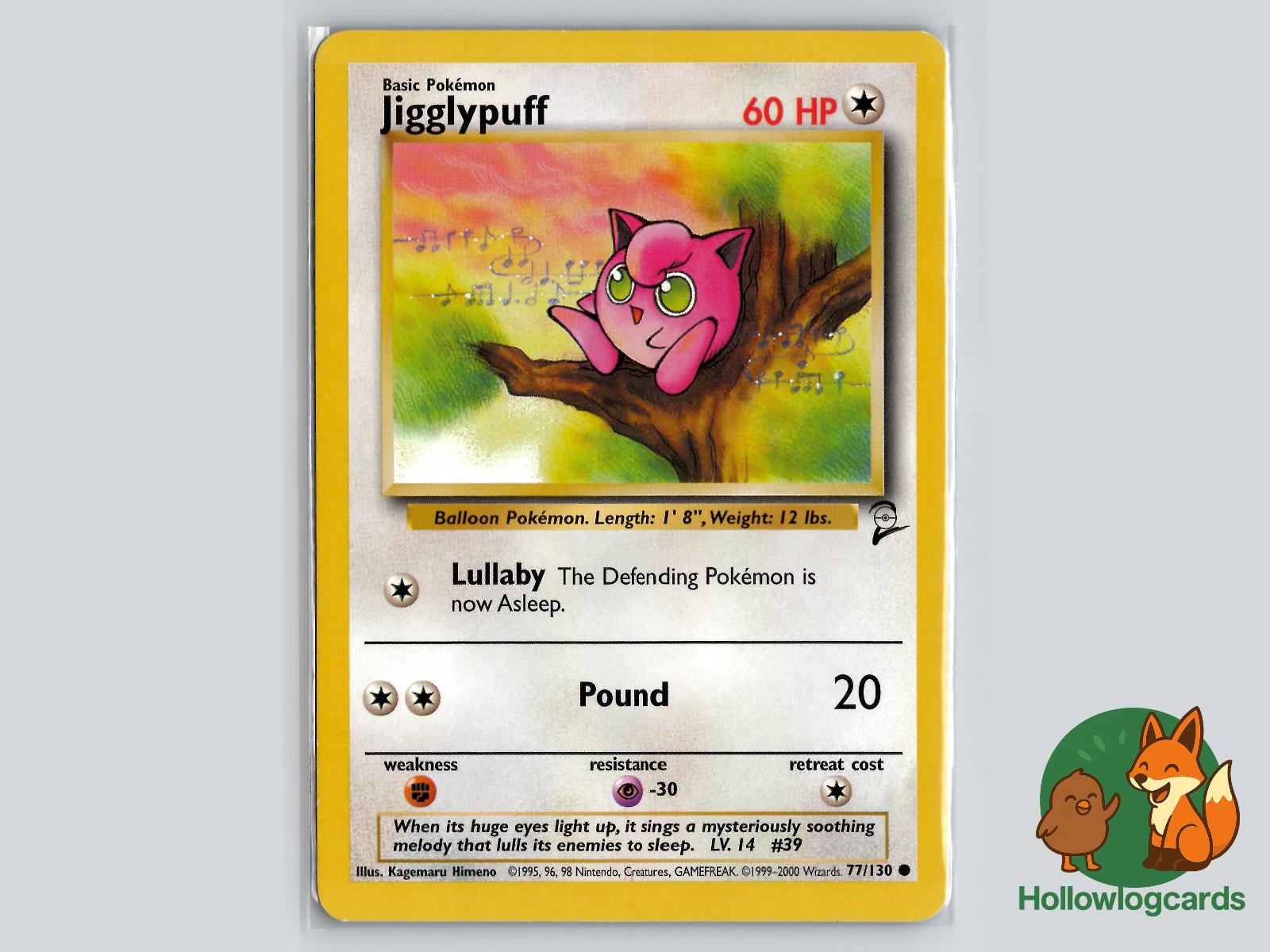 Jigglypuff (77/130) - Base Set 2 Pokémon Card
