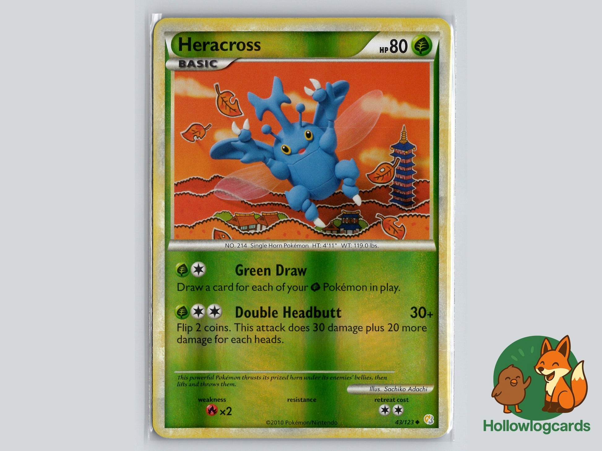 Image of Heracross HeartGold and SoulSilver (HS) #43