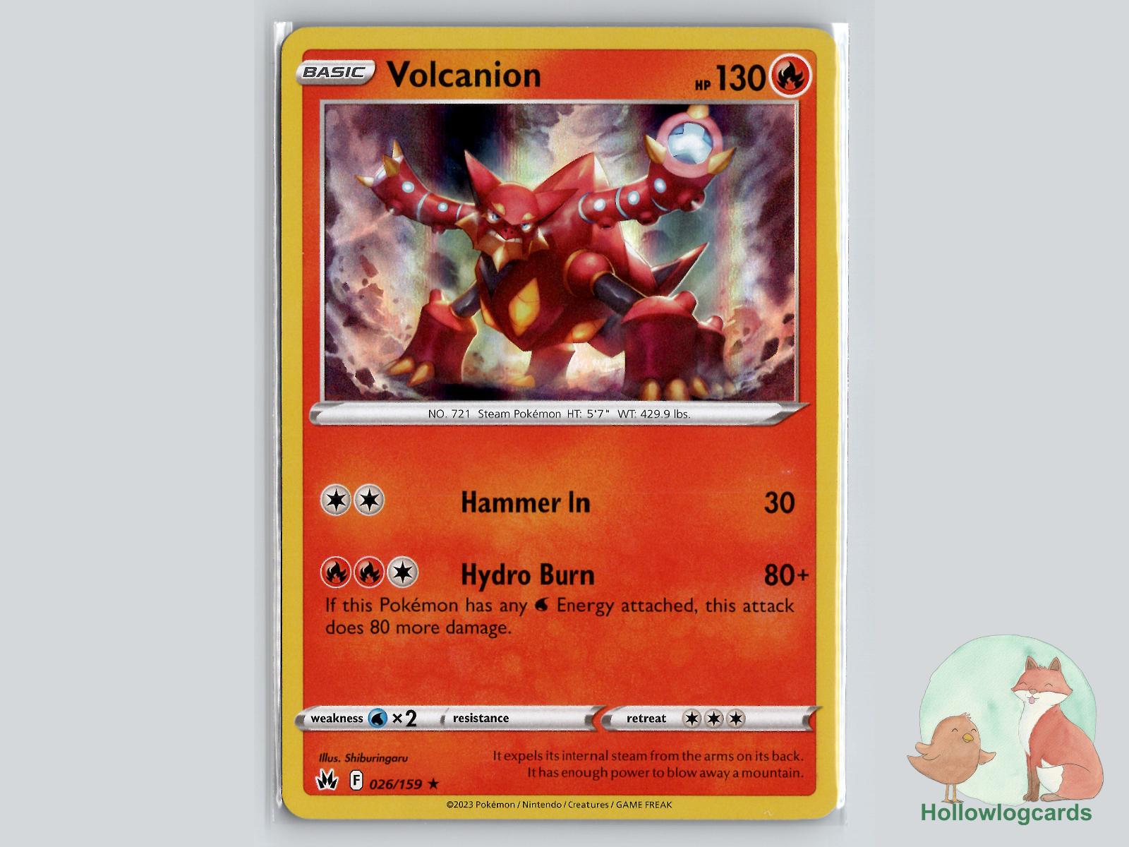 Volcanion (026/159) - Crown Zenith Pokémon Card