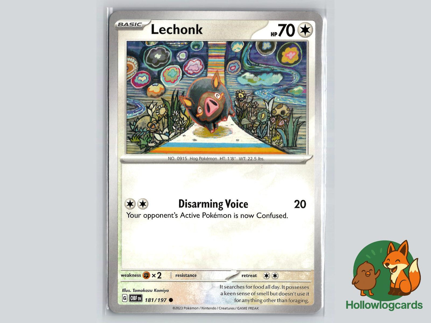 Lechonk (181/197) - Obsidian Flames Pokémon Card