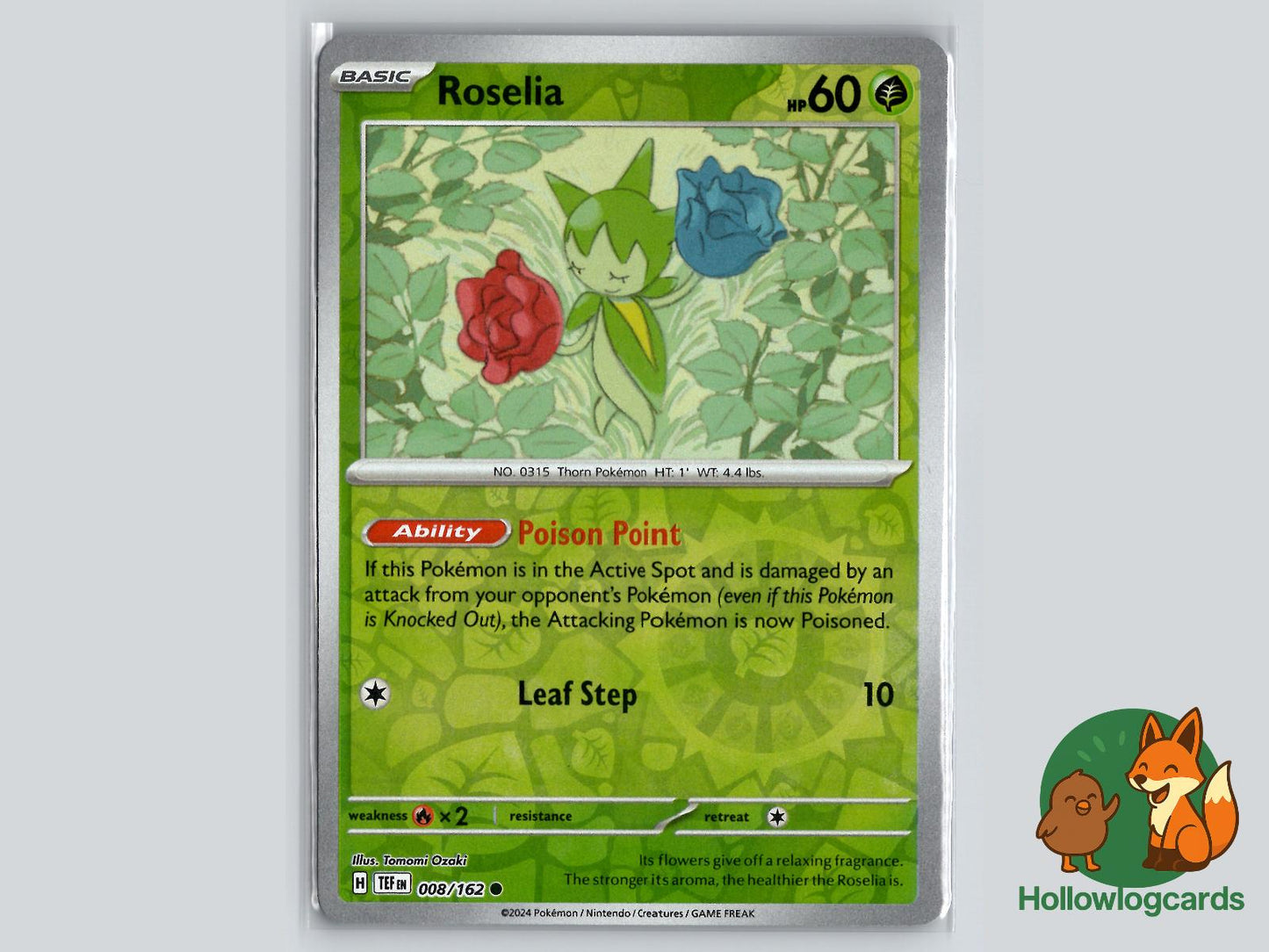 Roselia (008/162) - Temporal Forces Pokémon Card