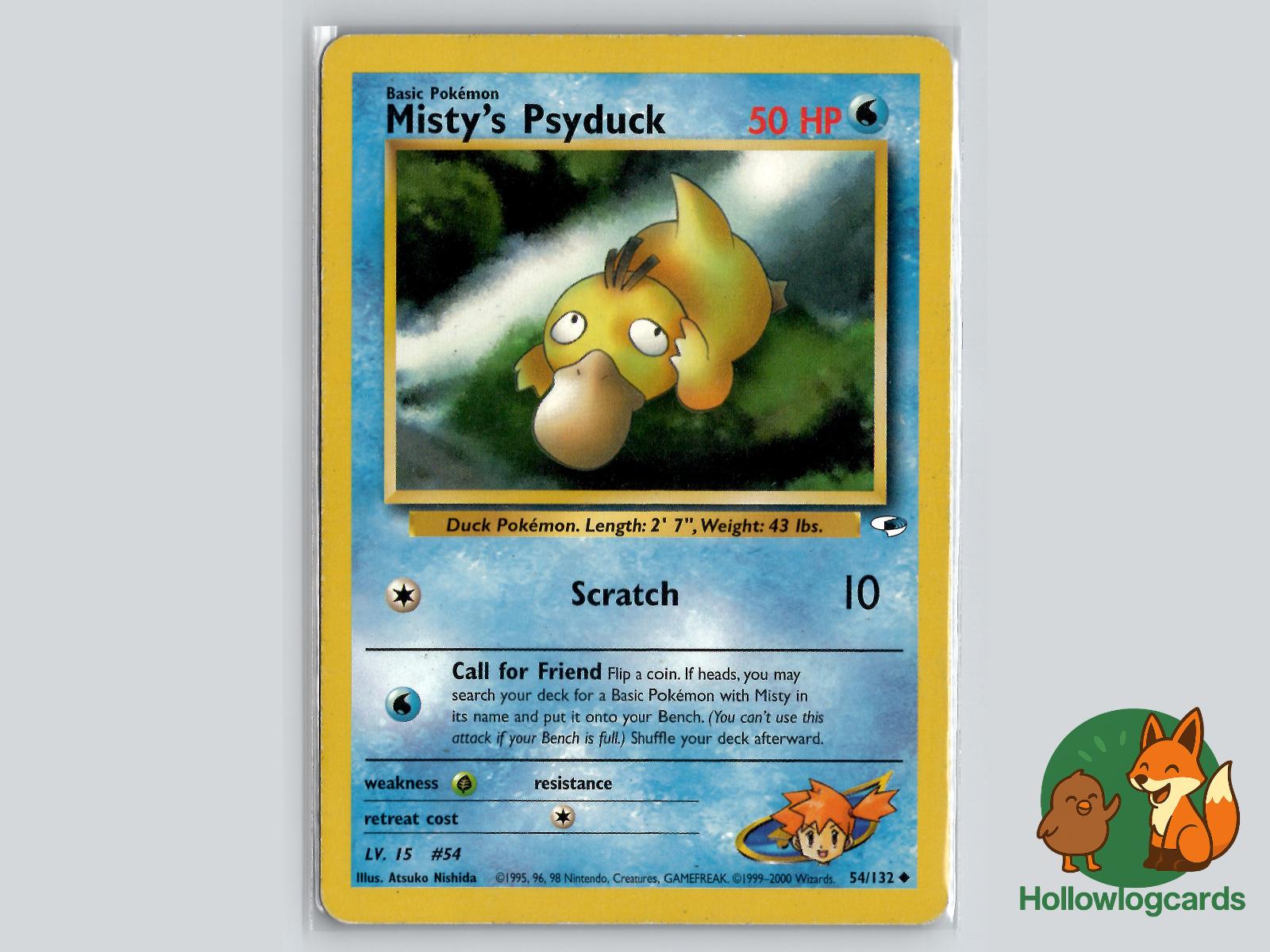 Misty's Psyduck (54/132) - Gym Heroes Pokémon Card
