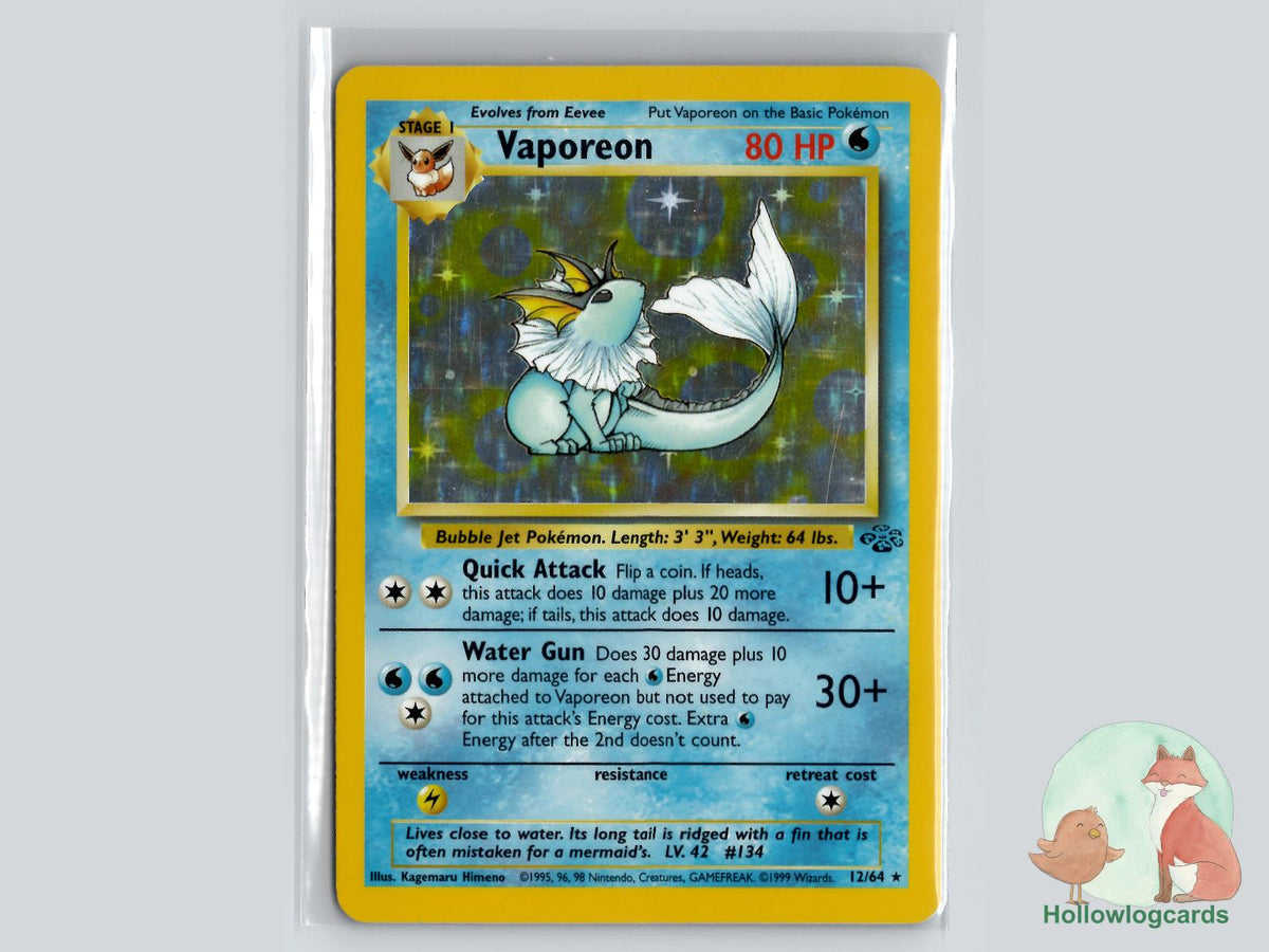 Vaporeon (12/64) - Jungle Pokémon Card