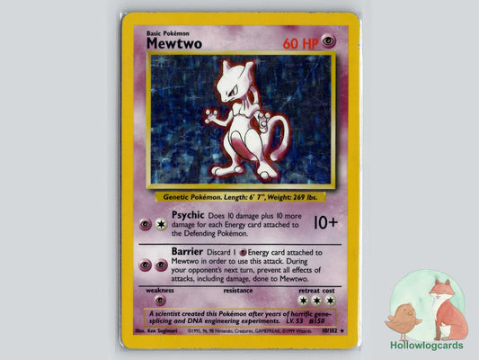 Mewtwo (10/102) - Base Pokémon Card