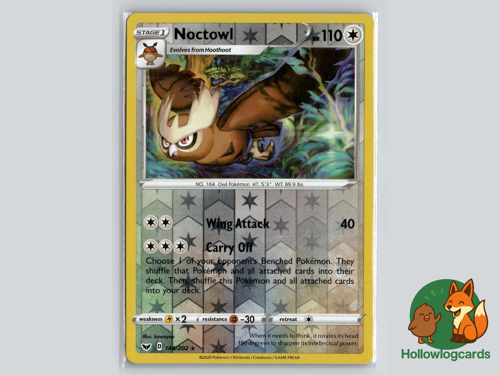 Noctowl (144/202) - Sword & Shield Pokémon Card