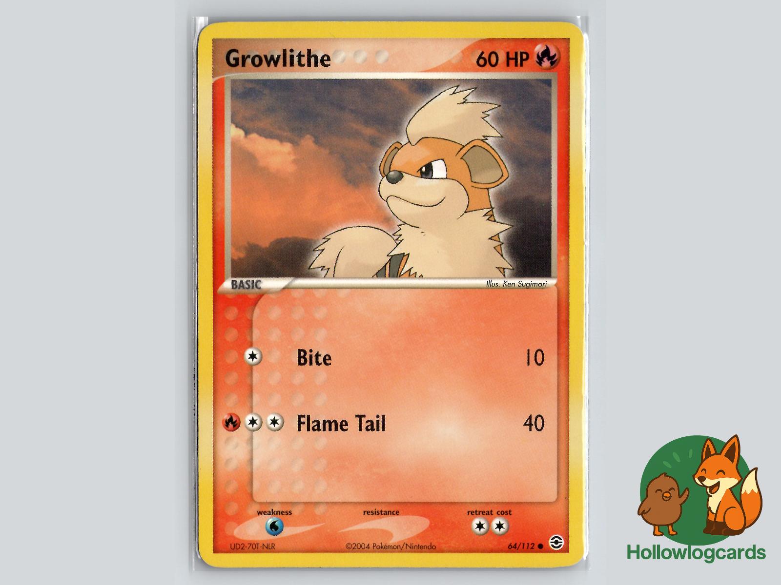 Growlithe (64/112) - FireRed & LeafGreen Pokémon Card
