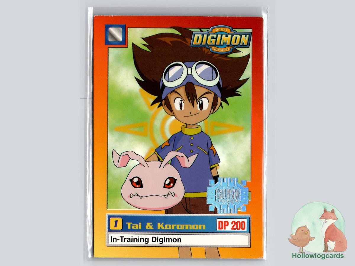 Tai & Koromon (4/34) 1999 Upper Deck Digimon card