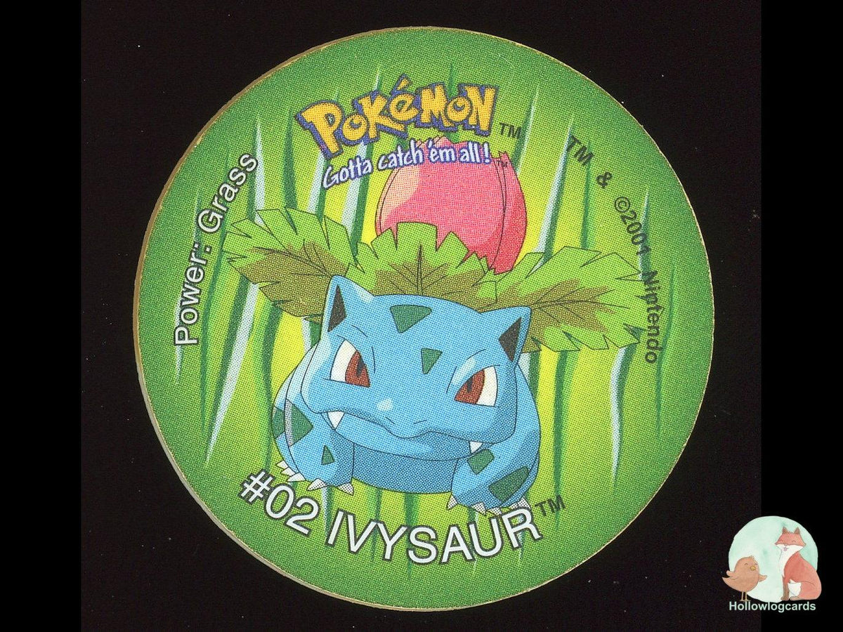 Ivysaur #02 2001 Pokémon Tazo - Heavily Played HP