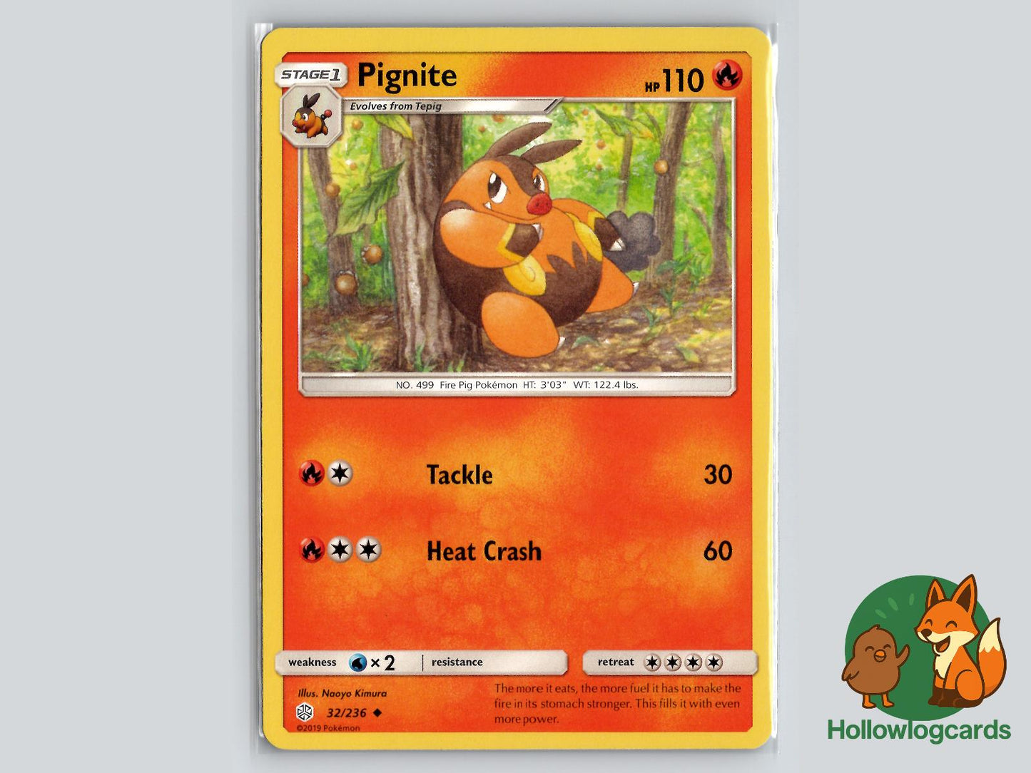 Pignite (32/236) - Cosmic Eclipse Pokémon Card