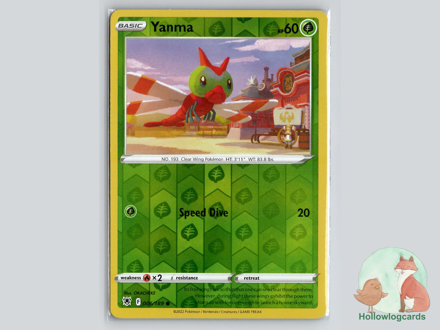 Yanma (006/189) - Astral Radiance Pokémon Card