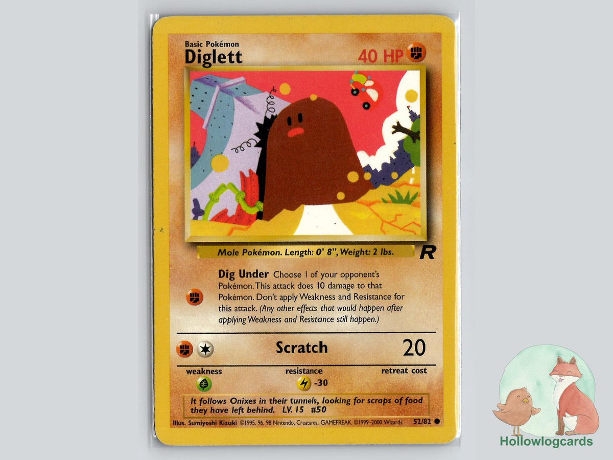 Diglett (52/82) - Team Rocket Pokémon Card