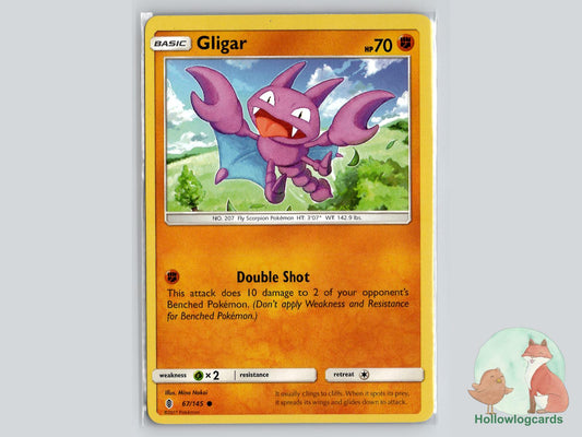 Gligar (67/145) - Guardians Rising Pokémon Card