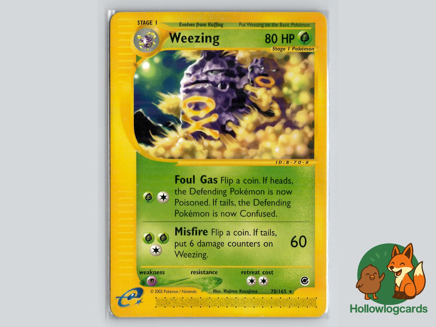 Weezing (70/165) - Expedition Base Set Pokémon Card