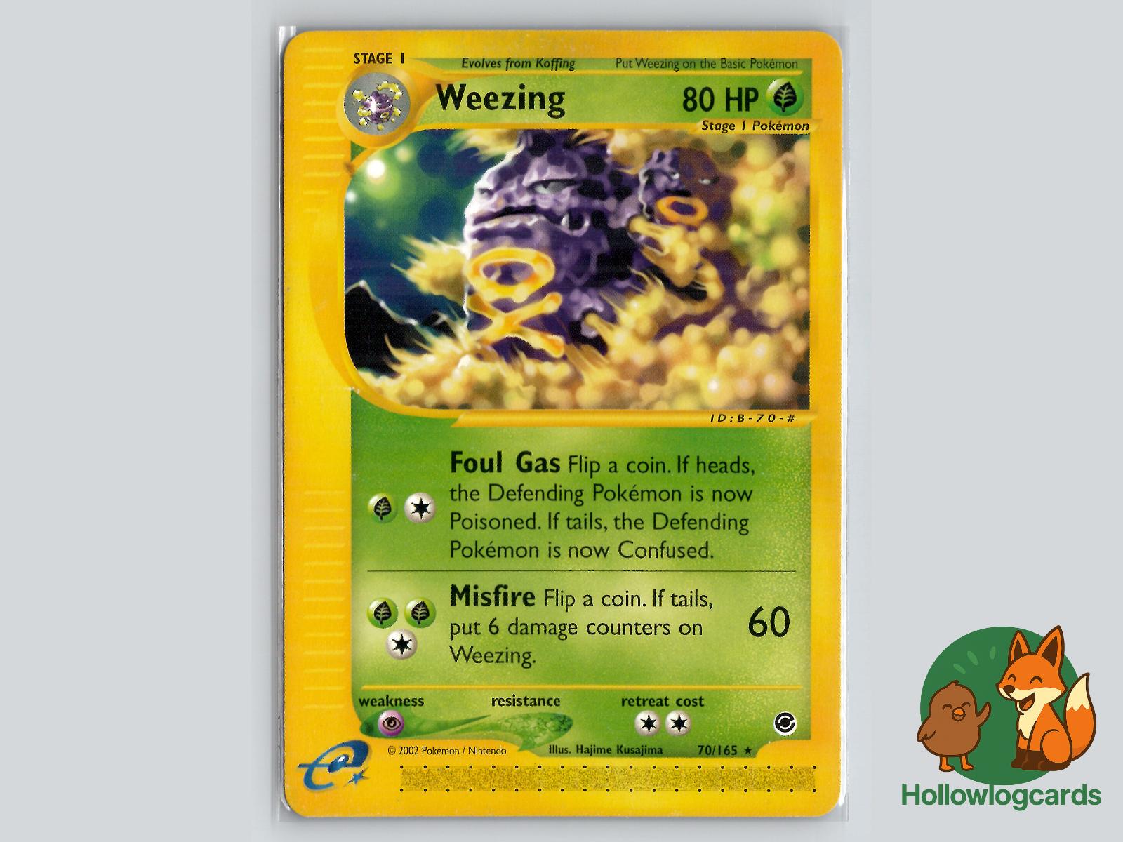 Weezing (70/165) - Expedition Base Set Pokémon Card