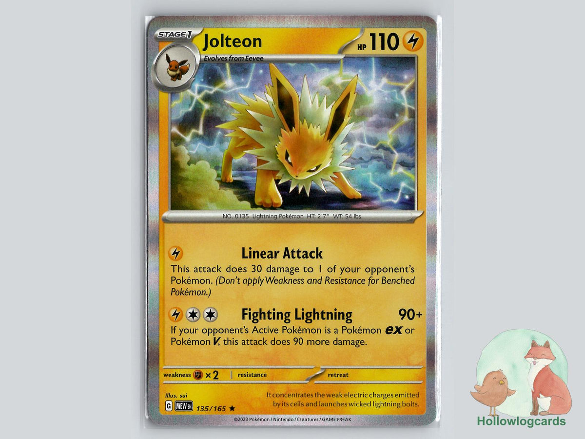 Jolteon (135/165) - 151 Pokémon Card