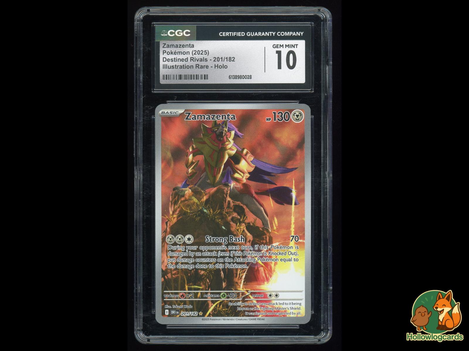 Graded Zamazenta (201/182) Pokémon Card