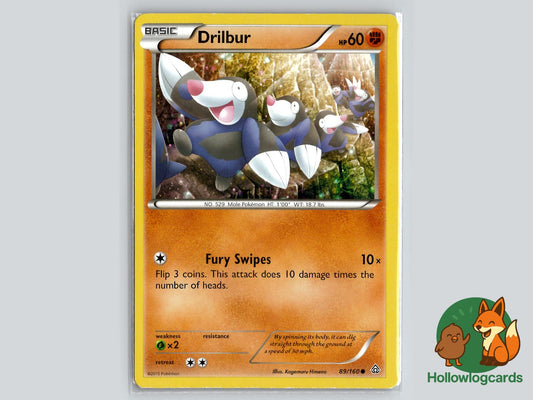 Drilbur (89/160) - Primal Clash Pokémon Card