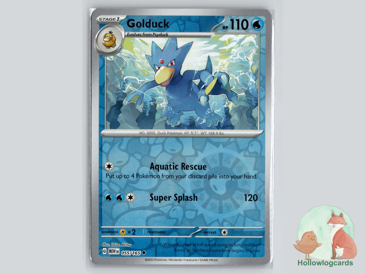 Golduck (055/165) - 151 Pokémon Card
