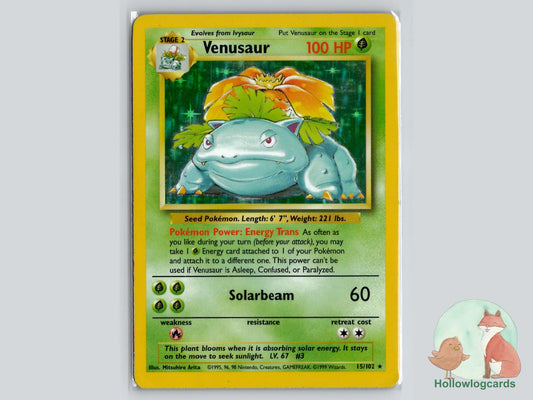 Venusaur (15/102) - Base Pokémon Card