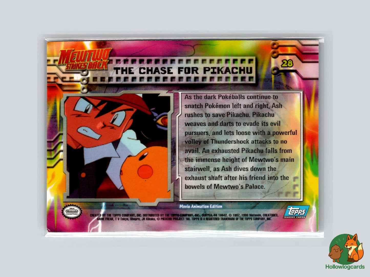 The Chase For Pikachu [Pikachu] (#28) - Topps Mewtwo Strikes Back