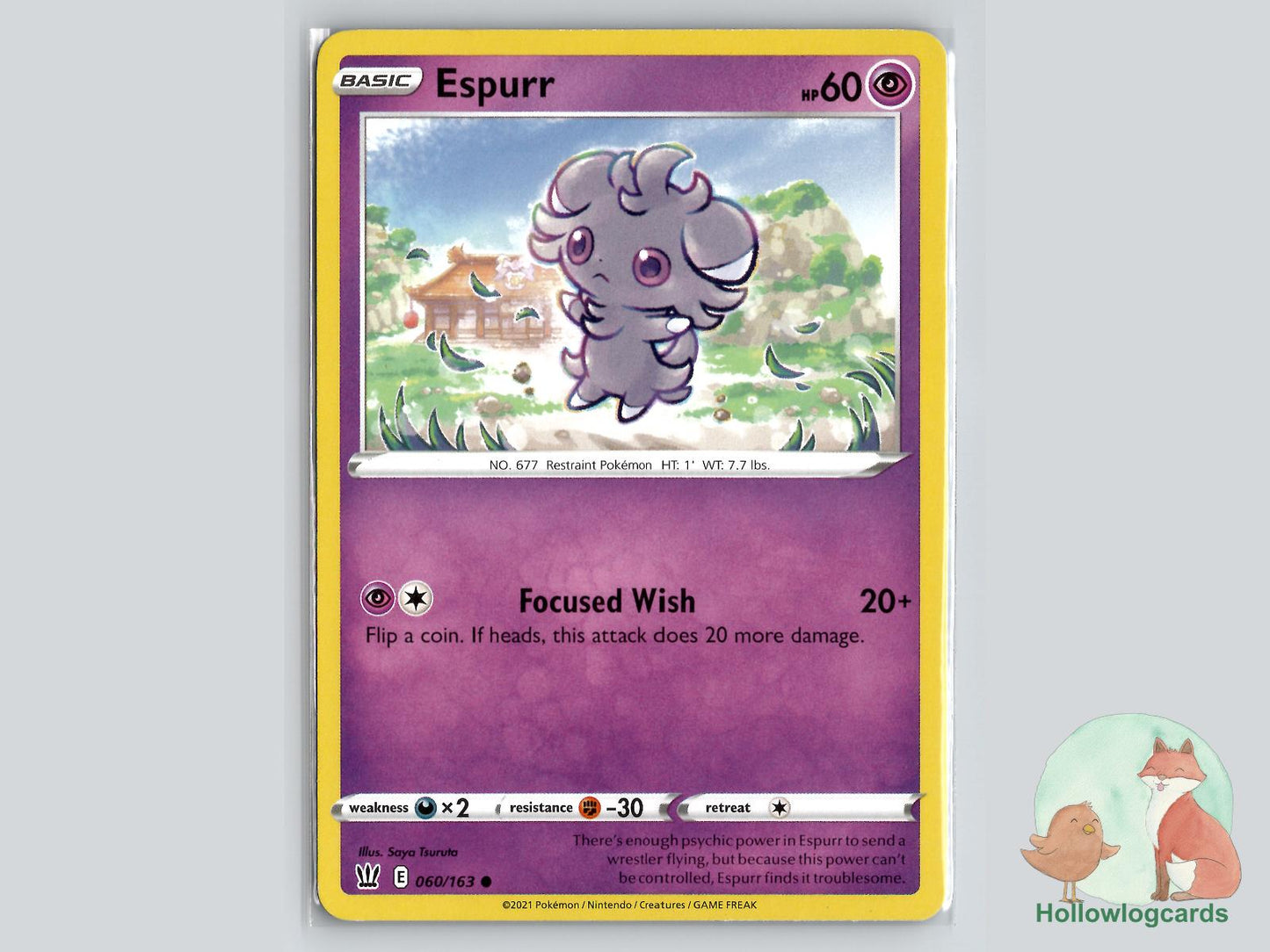 Espurr (060/163) - Battle Styles Pokémon Card