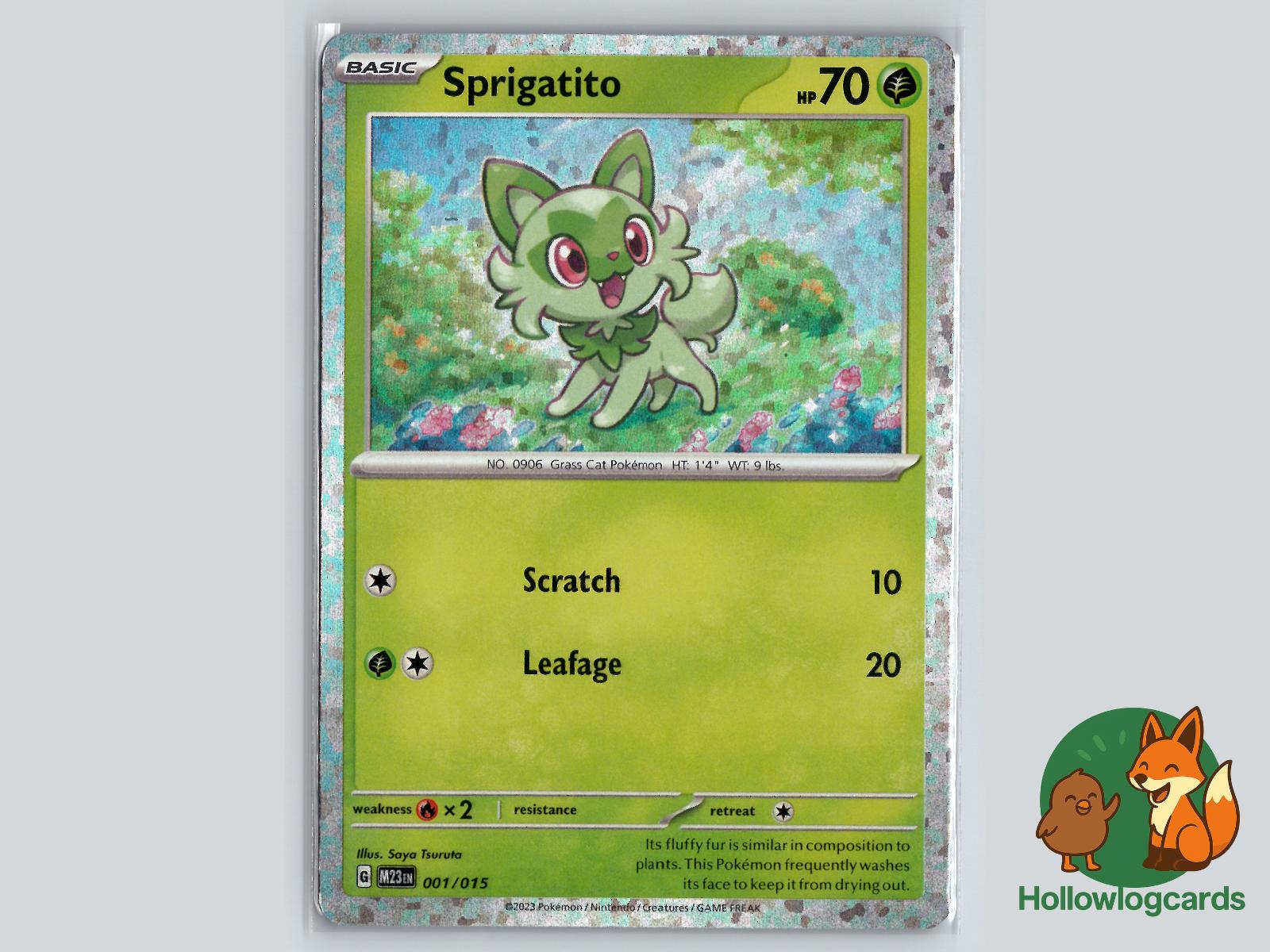 Sprigatito (001/015) Pokémon Card