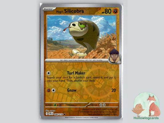 Hop's Silicobra (086/159) - Journey Together Pokémon Card