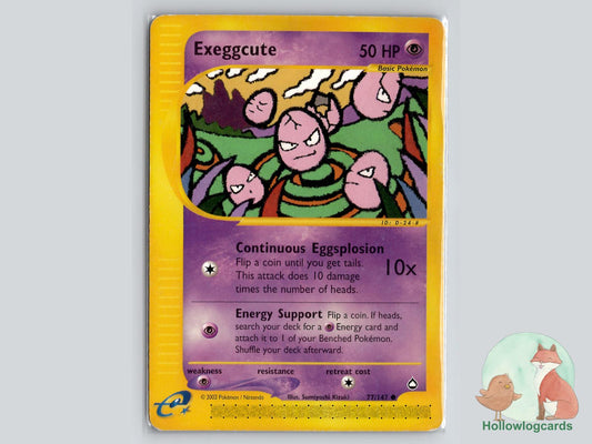 Exeggcute (77/147) - Aquapolis Pokémon Card