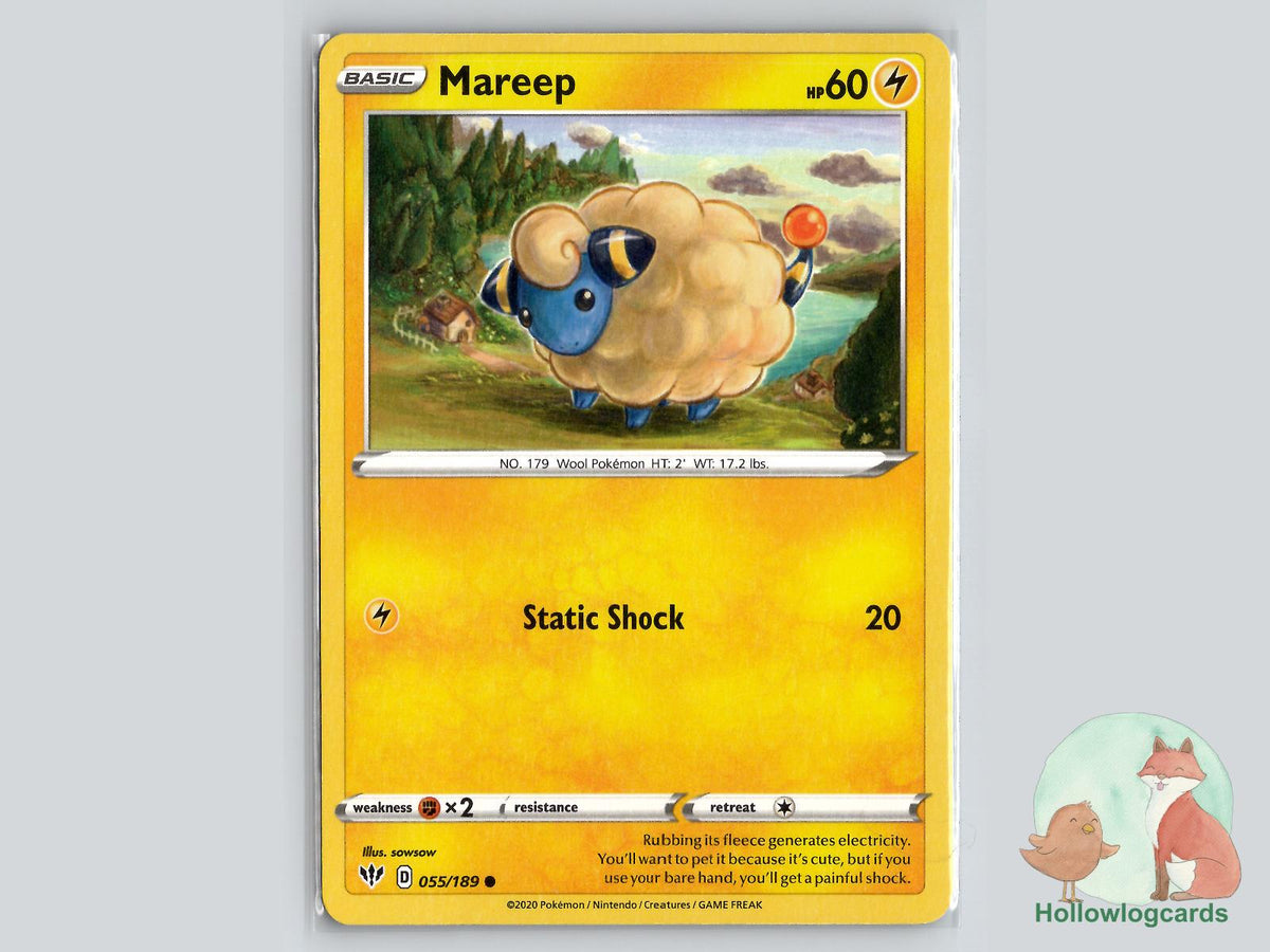 Mareep (055/189) - Darkness Ablaze Pokémon Card