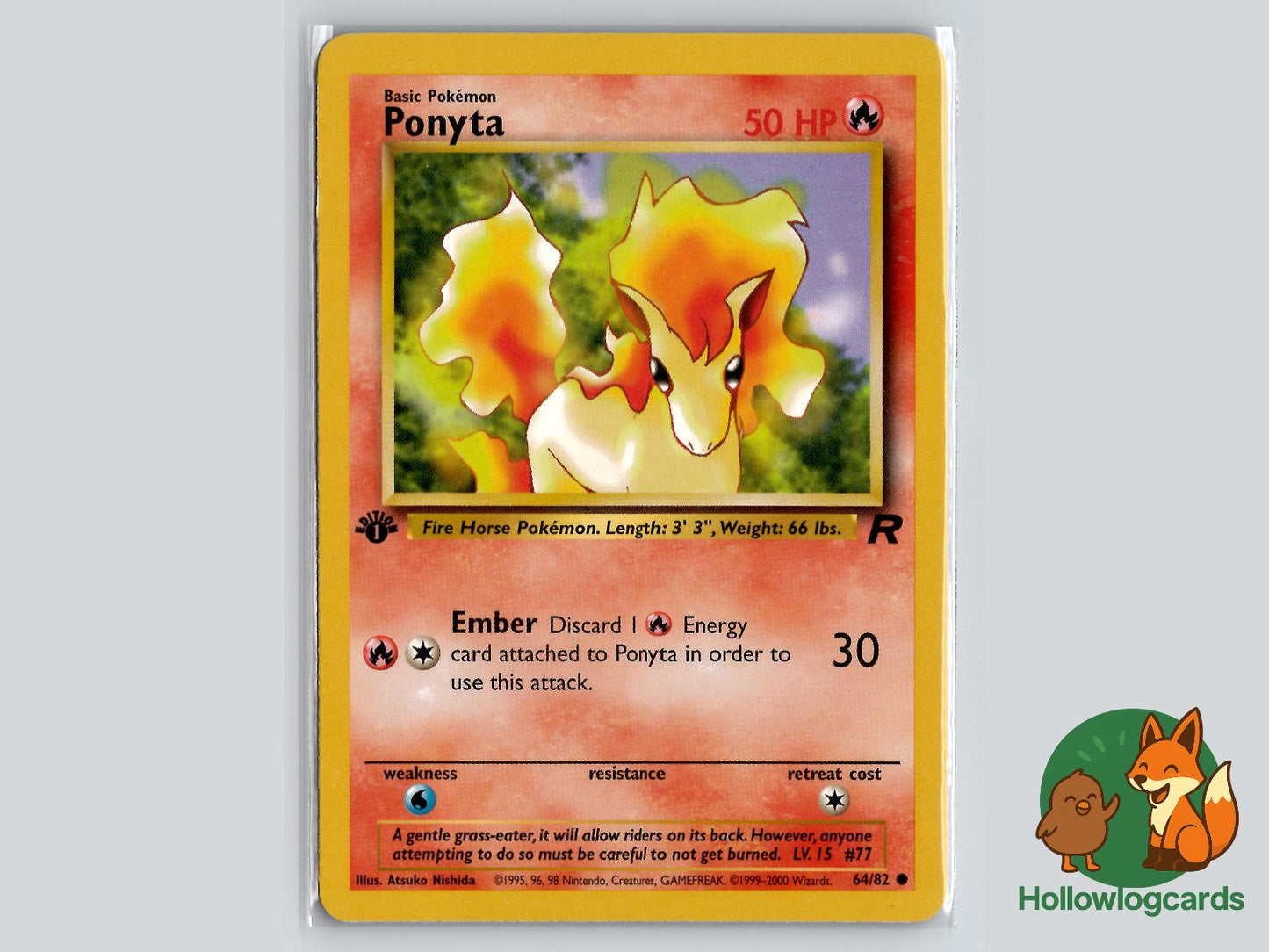 Ponyta (64/82) - Team Rocket Pokémon Card