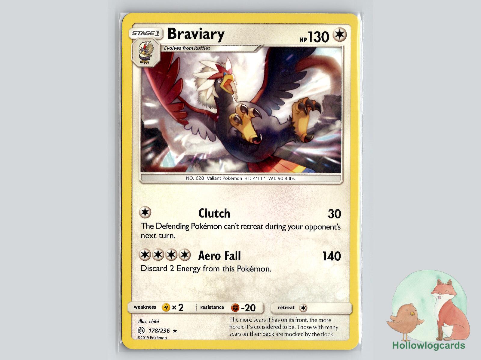 Braviary (178/236) - Cosmic Eclipse Pokémon Card