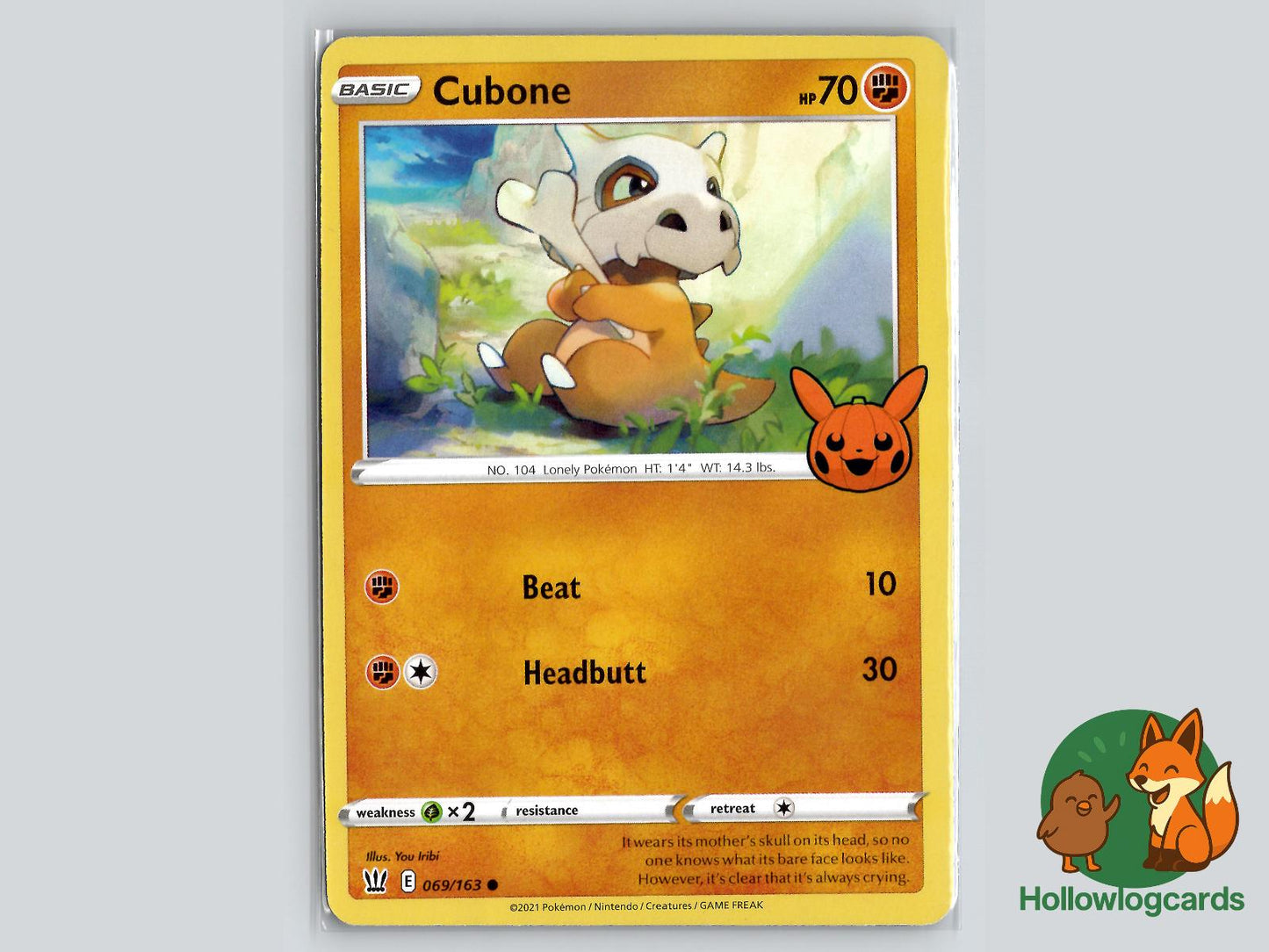Cubone (069/163) Pokémon Card