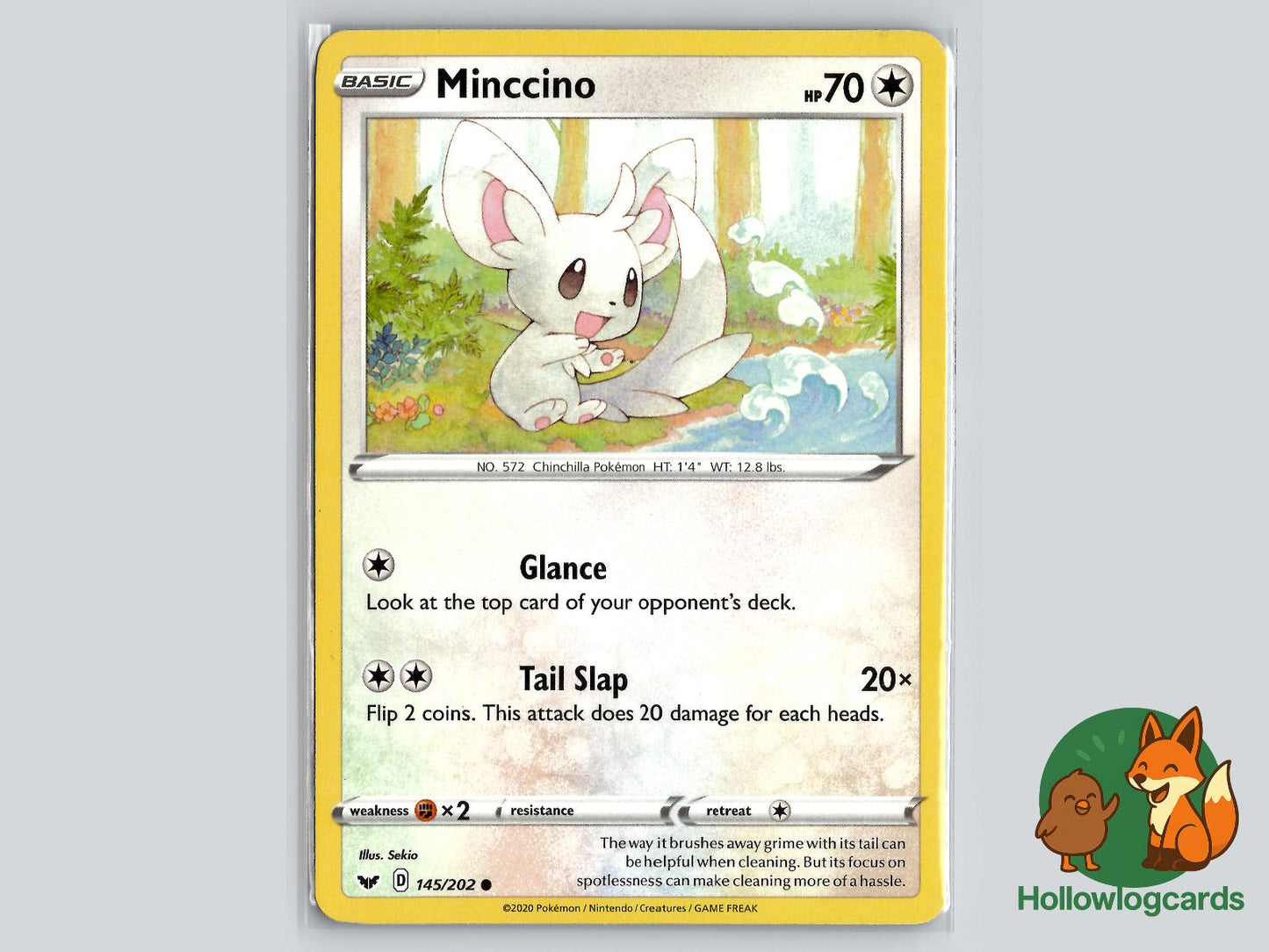 Minccino (145/202) - Sword & Shield Pokémon Card