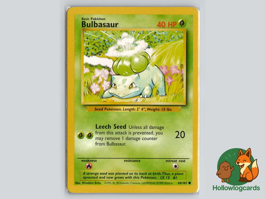 Bulbasaur (44/102) - Base Pokémon Card