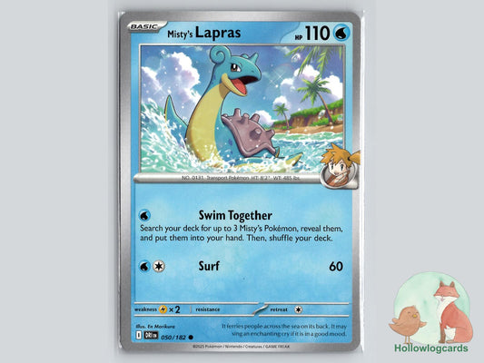 Misty's Lapras (050/182) - Destined Rivals Pokémon Card