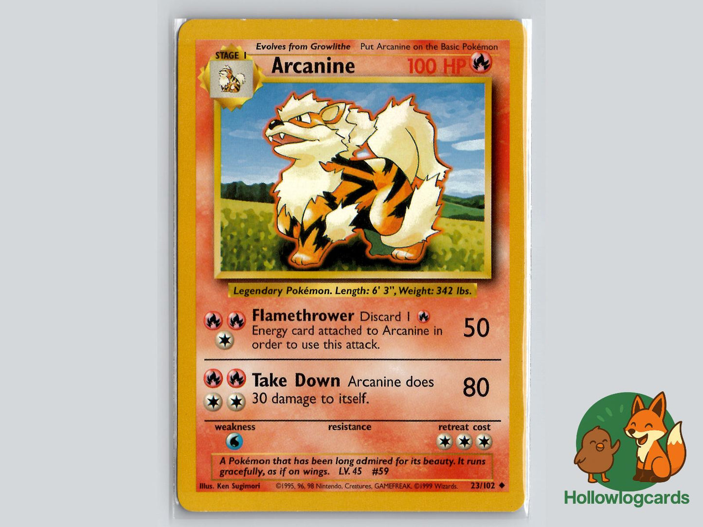 Arcanine (23/102) - Base Pokémon Card
