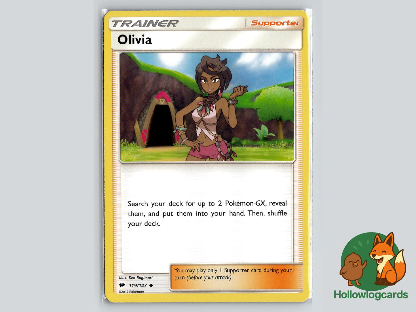 Olivia (119/147) - Burning Shadows Pokémon Card