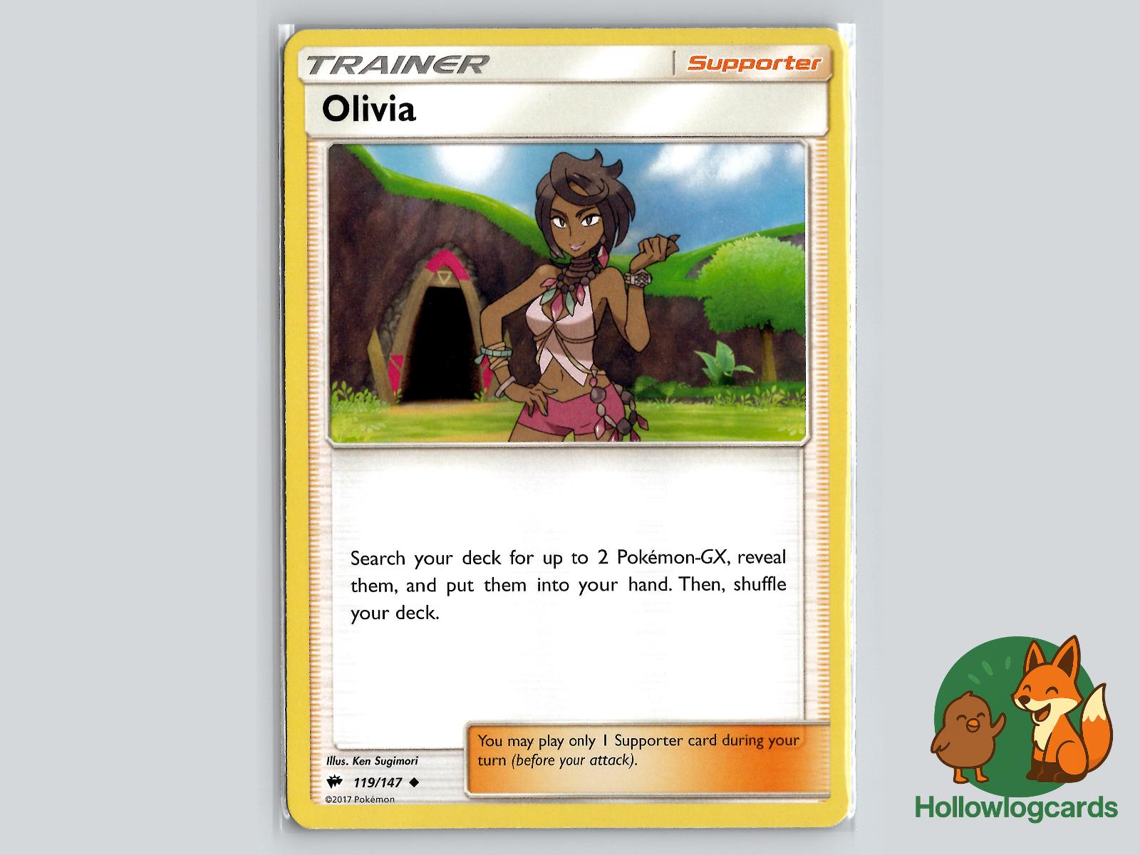 Olivia (119/147) - Burning Shadows Pokémon Card