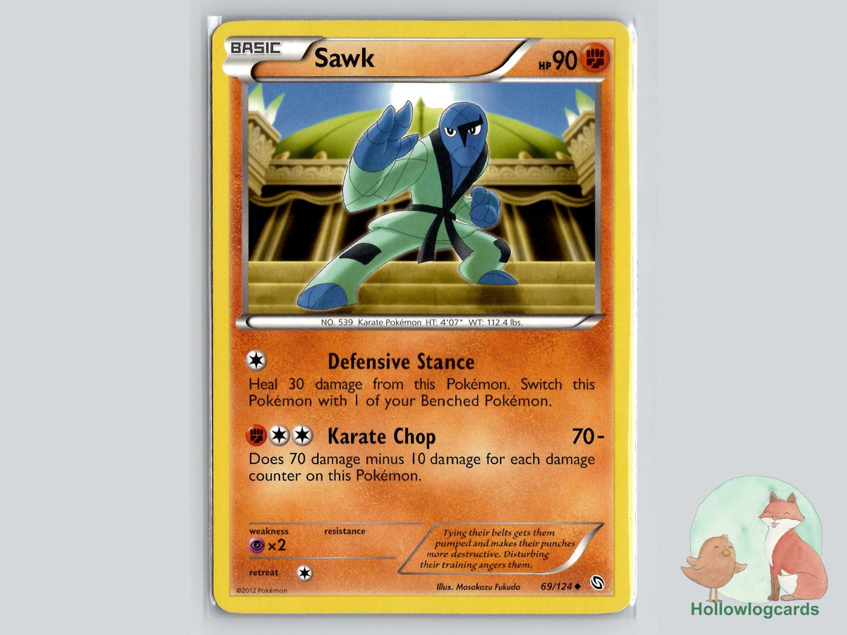 Sawk (69/124) - Dragons Exalted Pokémon Card