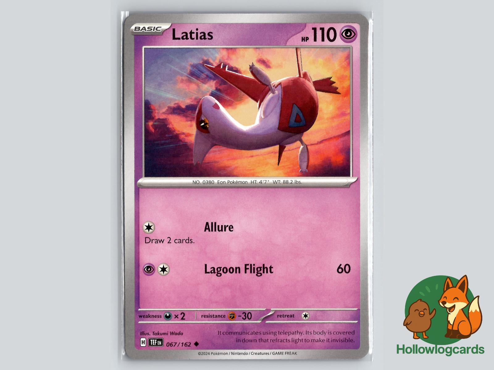 Latias (067/162) - Temporal Forces Pokémon Card
