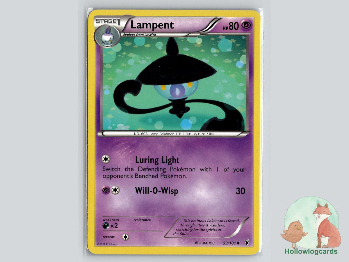 Lampent (59/101) - Noble Victories Pokémon Card