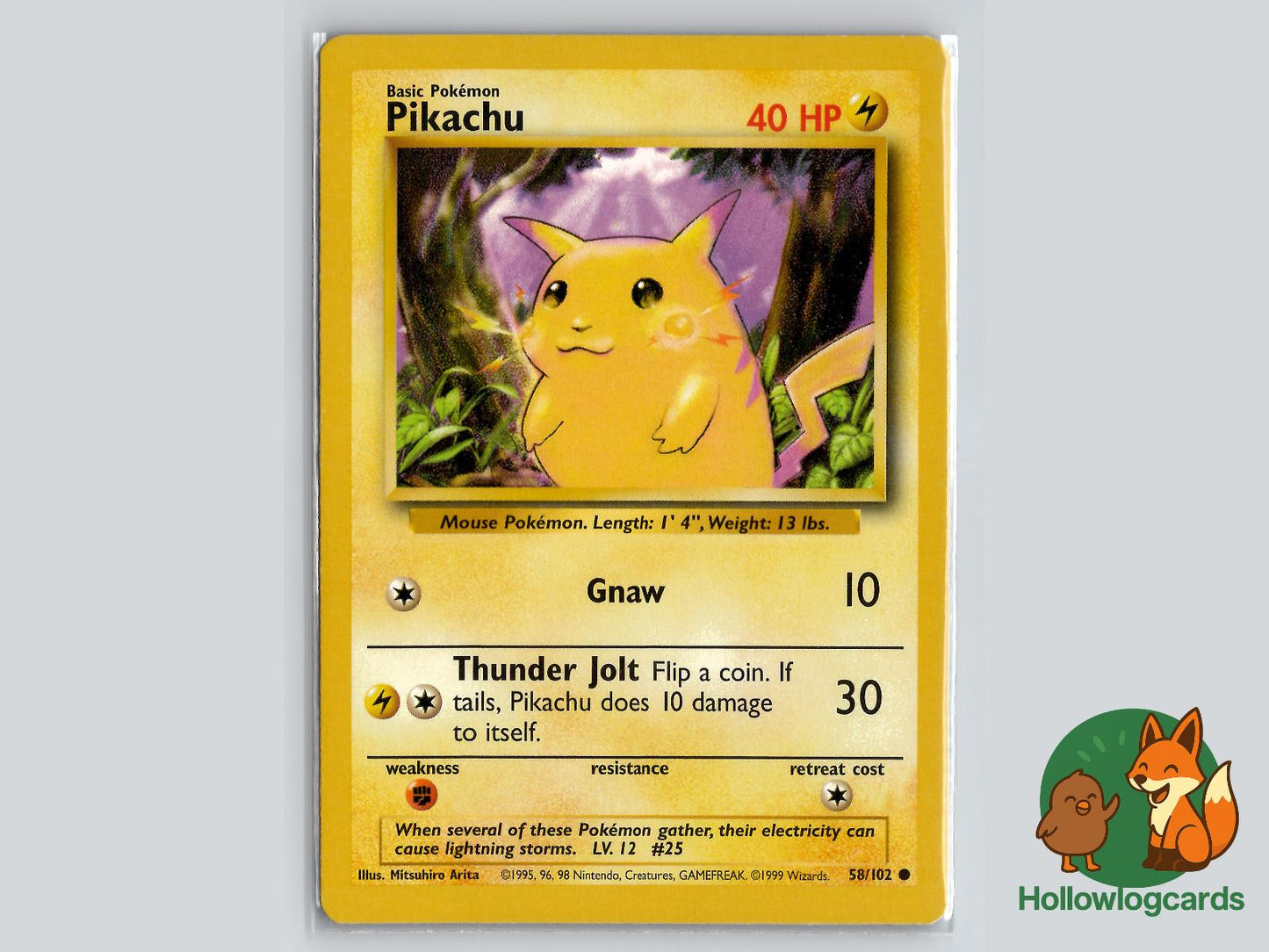 Pikachu (58/102) - Base Pokémon Card