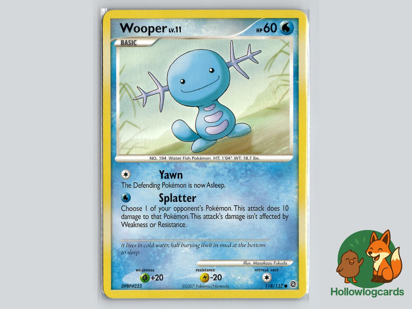 Wooper (118/132) - Secret Wonders Pokémon Card
