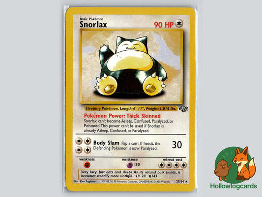 Snorlax (27/64) - Jungle Pokémon Card
