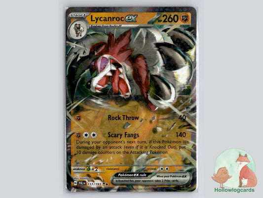 Lycanroc ex (117/193) - Paldea Evolved Pokémon Card